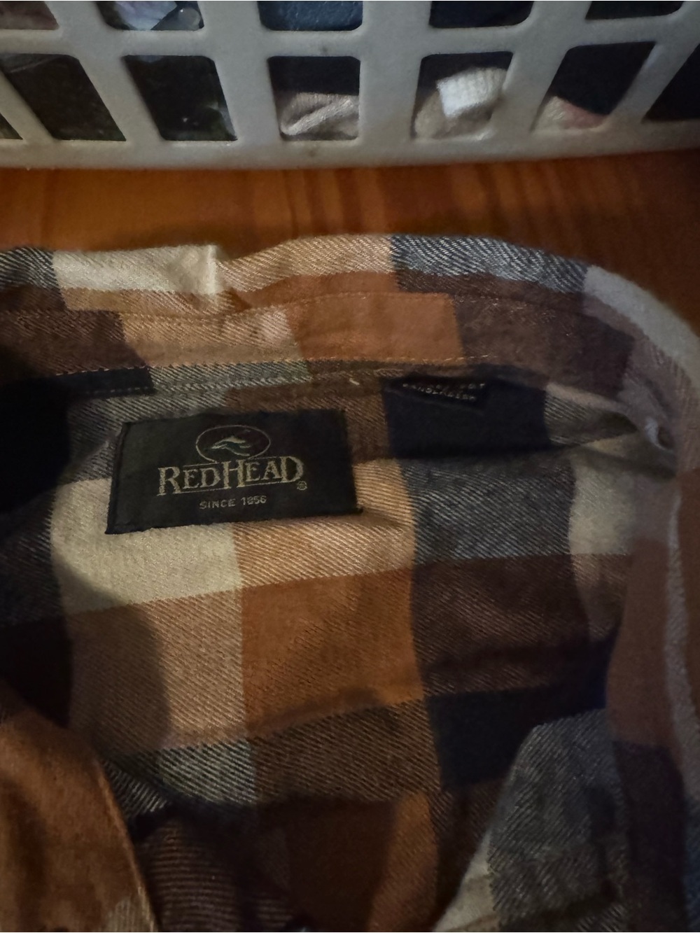 RedHead Plaid Shirt Jacket in Brown, Tan & Cream